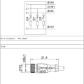 M8 gerade LED-Stecker 3-polig